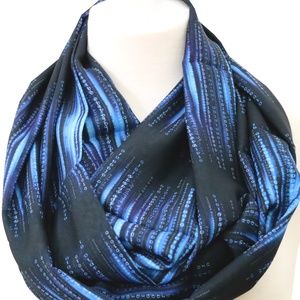 binary code scarf gift for her computer scientist